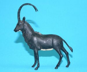BRITAINS ZOO #1359 SABLE ANTELOPE 1960s BLACK VARIANT ENGLAND