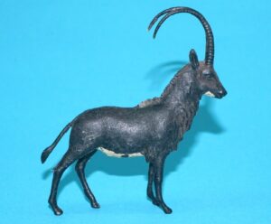 BRITAINS ZOO #1359 SABLE ANTELOPE 1960s BLACK VARIANT ENGLAND