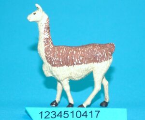 BRITAINS ZOO #1365 LLAMA 1960s ENGLAND 1ST RELEASE PLASTIC & PAINT VARIANT HTF