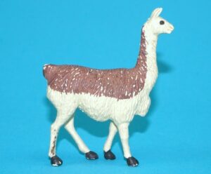 BRITAINS ZOO #1365 LLAMA 1960s ENGLAND 1ST RELEASE PLASTIC & PAINT VARIANT HTF