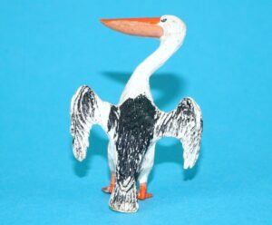 BRITAINS ZOO #1381 PELICAN (OPEN WINGS) 1960s ENGLAND