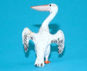 BRITAINS ZOO #1381 PELICAN (OPEN WINGS) 1960s ENGLAND