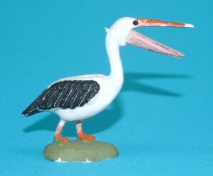 BRITAINS ZOO #1382 PELICAN (OPEN BEAK) 1960s ENGLAND
