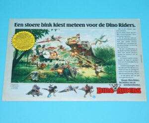 DINO RIDERS MAGAZINE ADVERT 1988 DONALD DUCK HOLLAND TYCO