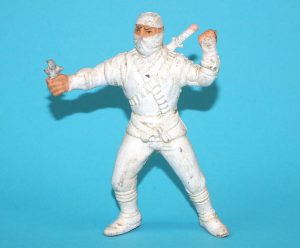 NINJA WARRIORS WHITE NINJA FIGHTER PENCIL TOPPER 1980s BOOTLEG