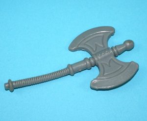 MOTU HE-MAN MASTERS OF THE UNIVERSE ORIGINAL SPARE PART HE-MAN AXE TAIWAN COO 1981 MATTEL
