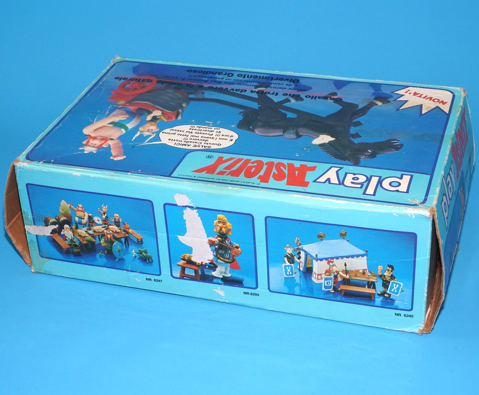 ASTERIX PLAY ACTION FIGURES 6251 ROMAN CHARIOT BOXED ITALIAN BOX 1984 CEJI TOYCLOUD - Image 5