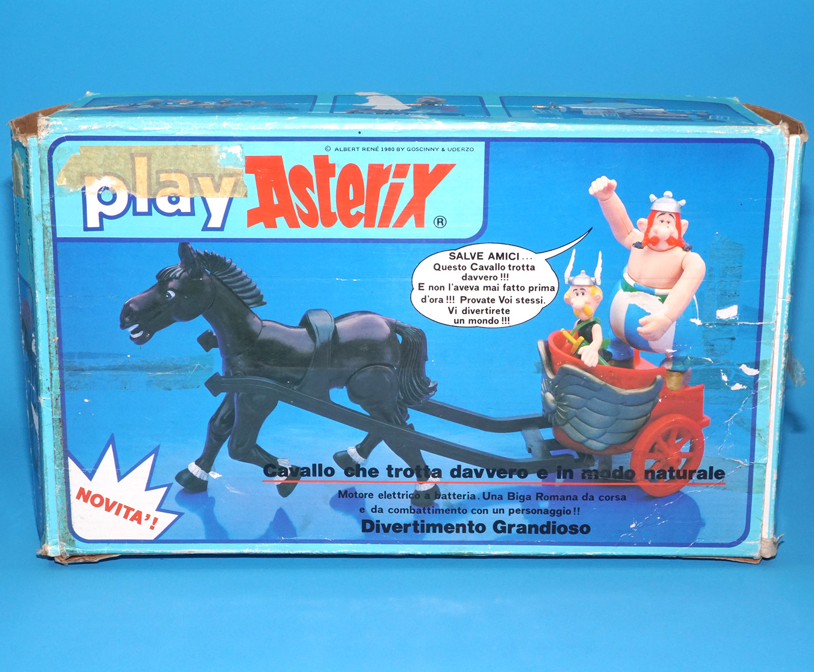 ASTERIX PLAY ACTION FIGURES 6251 ROMAN CHARIOT BOXED ITALIAN BOX 1984 CEJI TOYCLOUD - Image 7