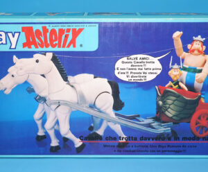 ASTERIX PLAY ACTION FIGURES 6254 ROMAN CHARIOT 2 WHITE HORSES BOXED ITALIAN BOX 1984 CEJI TOYCLOUD