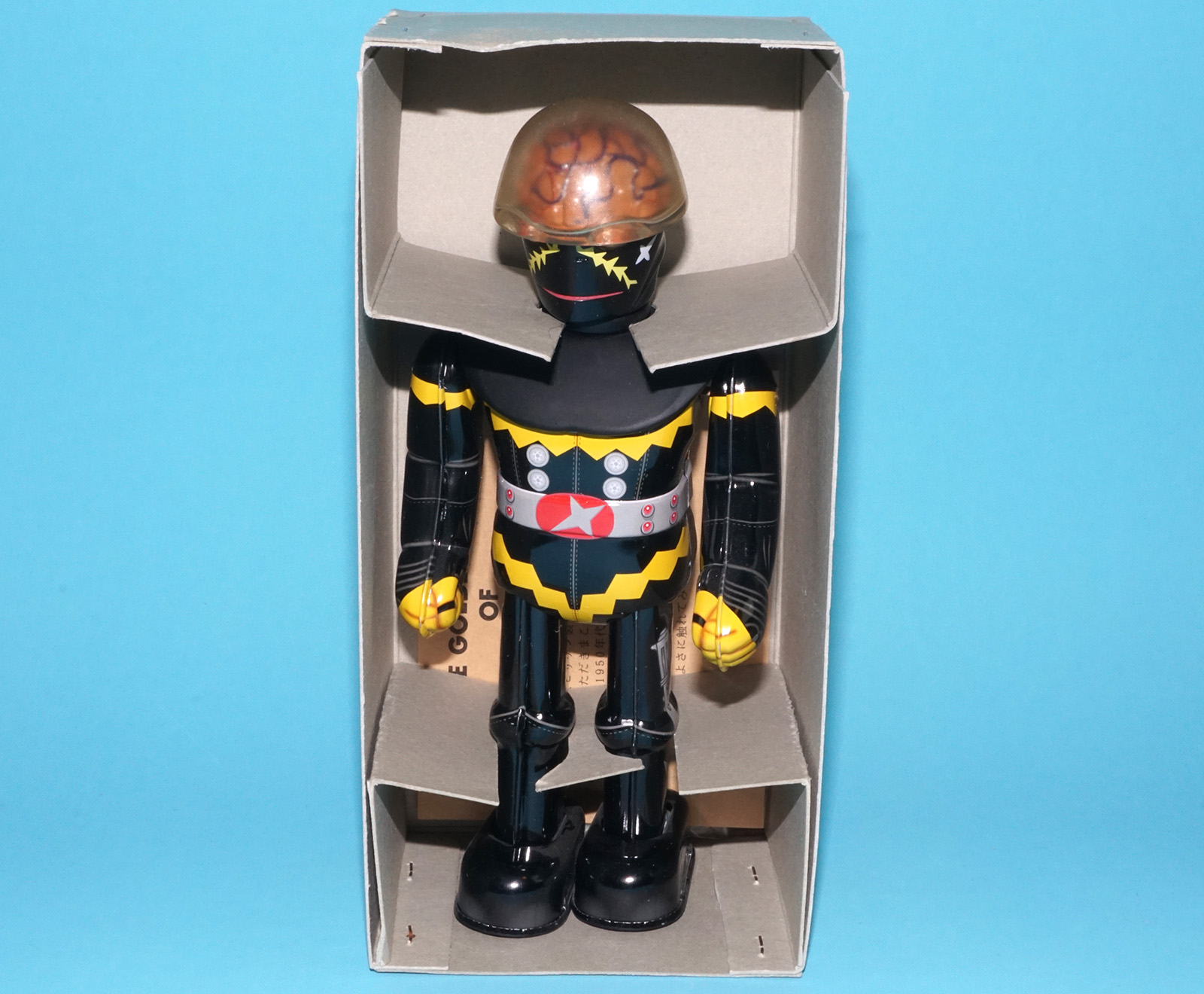 HAKAIDER MECHANICAL WIND UP TOY COMPLETE BOXED ORIGINAL BOX MIB 1990s BILLIKEN SHOKAI WORKS! - Image 2