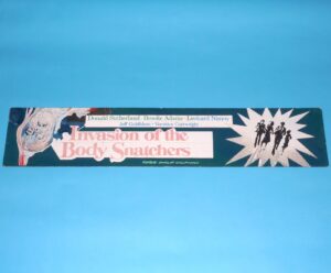 ORIGINAL CINEMA DISPLAY DOOR HEADER CARD INVASION OF THE BODY SNATCHERS 1978 TUSCHINSKI