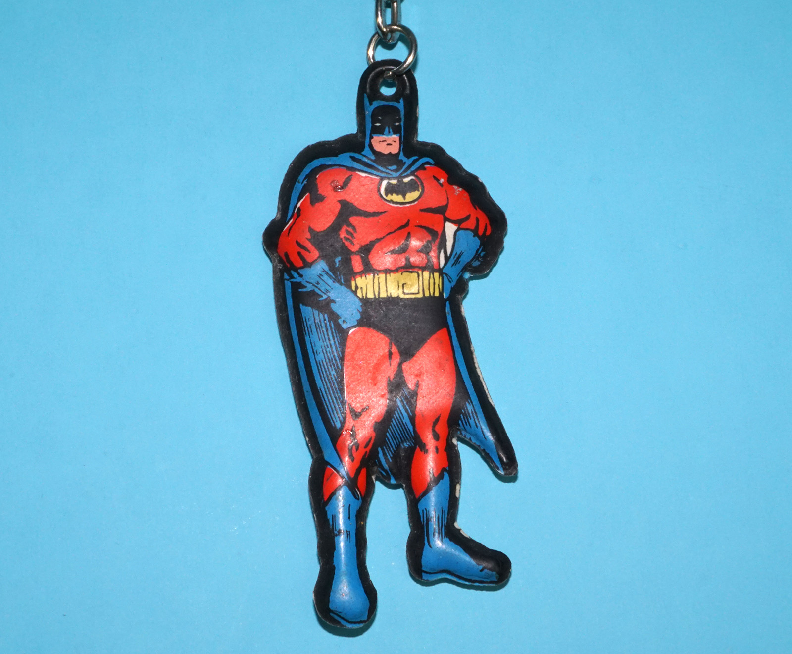 BATMAN VINYL FIGURE KEYRING KEYCHAIN 1967 NAT. PDL. PUB ITALY