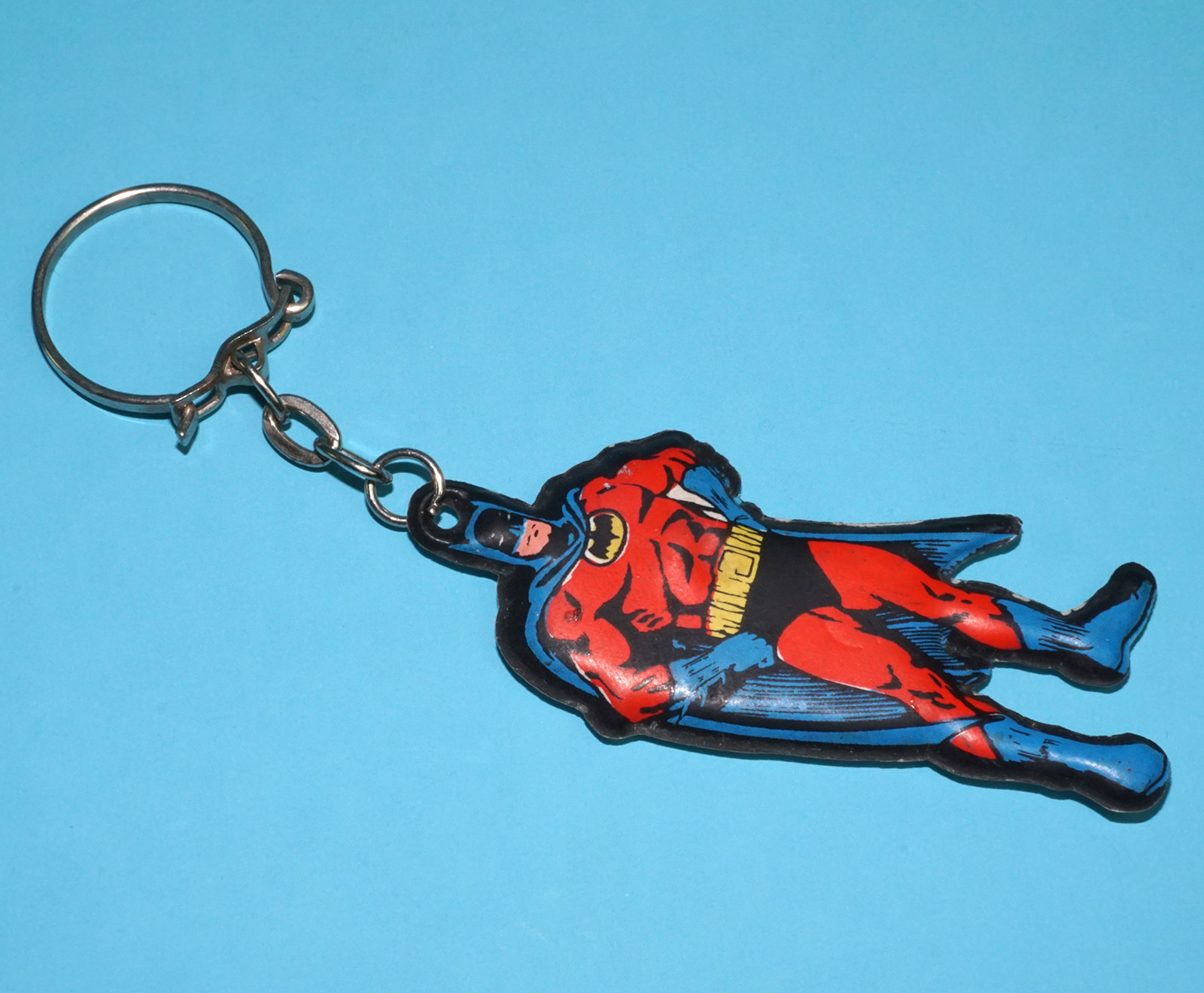 BATMAN VINYL FIGURE KEYRING KEYCHAIN 1967 NAT. PDL. PUB ITALY - Image 2