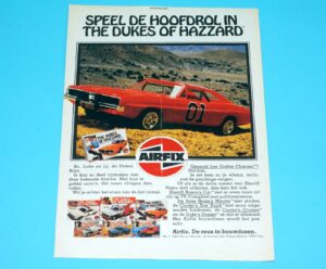 DUKES OF HAZZARD GENERAL LEE MODEL KIT MAGAZINE ADVERT 1970s DONALD DUCK AIRFIX