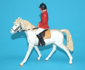 ELASTOLIN 7CM No 3770 MAN ON HORSE BACK 1970s GERMANY