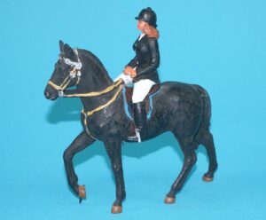 ELASTOLIN 7CM No 3771 WOMAN ON HORSE BACK 1970s GERMANY