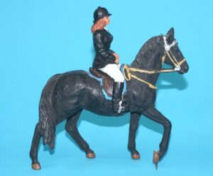 ELASTOLIN 7CM No 3771 WOMAN ON HORSE BACK 1970s GERMANY