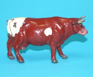 JOHILLCO LEAD FARM COW STANDING 1940s JOHN HILL & CO ENGLAND BRITAINS TIMPO