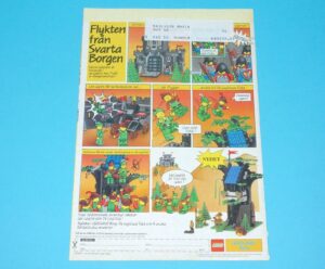 LEGO MAGAZINE ADVERT LEGOLAND CASTLE 1980s LEGO GRUPPEN SWEDEN