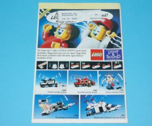 LEGO MAGAZINE ADVERT LEGOLAND SPACE TOWN LIGHT & SOUND 1980s LEGO GRUPPEN SWEDEN