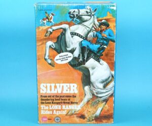 LONE RANGER SILVER HORSE 100% COMPLETE BOXED UK BOX 1973 GABRIEL MARX