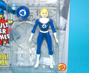 MARVEL SUPER HEROES FANTASTIC FOUR INVISIBLE WOMAN CATAPULT POWER MOC MOSC US CARD 1994 TOY BIZ
