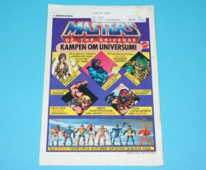 MOTU HE-MAN MASTERS OF THE UNIVERSE MAGAZINE ADVERT 1980s MATTEL BRIO SCANDITOY