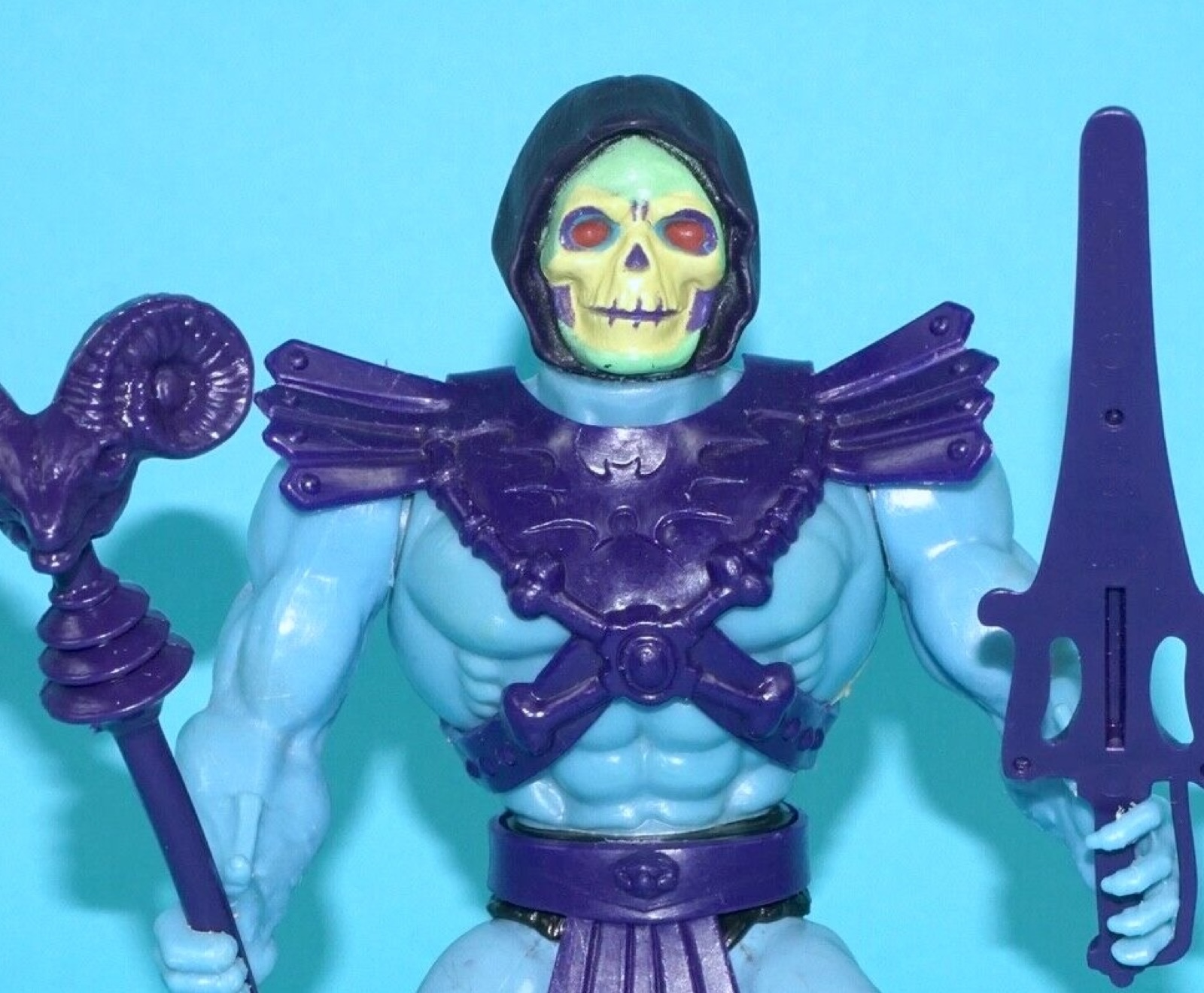 MOTU HE-MAN MASTERS OF THE UNIVERSE SKELETOR HALF BOOTS 100% COMPLETE TAIWAN USA 1981 MATTEL - Image 2