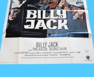 ORIGINAL MOVIE POSTER BILLY JACK 1971 INTL FOLDED 3-SHEET 1-PIECE ERMANNO IAIA