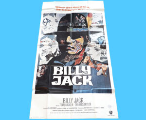 ORIGINAL MOVIE POSTER BILLY JACK 1971 INTL FOLDED 3-SHEET 1-PIECE ERMANNO IAIA