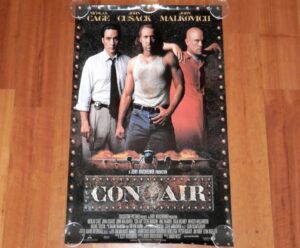 ORIGINAL MOVIE POSTER CON AIR 1997 UNFOLDED INTL DOUBLE-SIDED ONE-SHEET