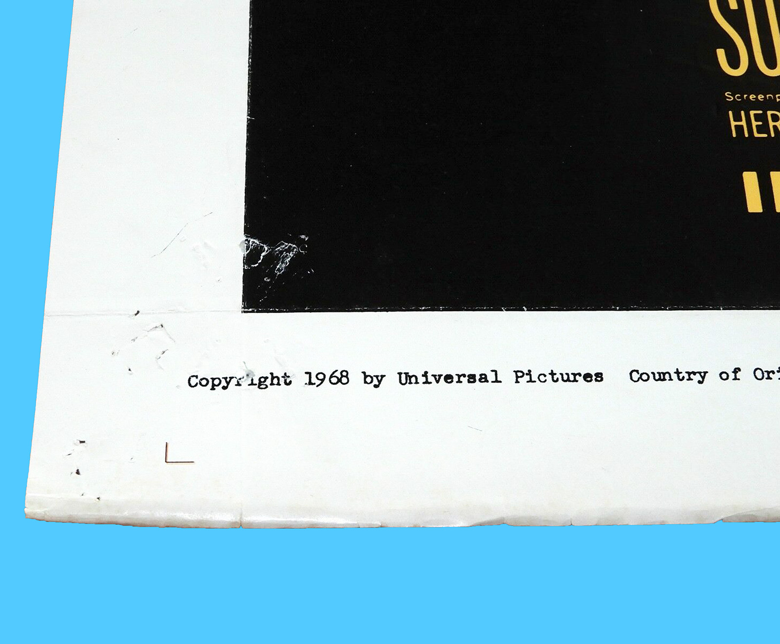 ORIGINAL MOVIE POSTER COOGAN'S BLUFF 1968 FOLDED ONE SHEET EASTWOOD SIEGEL - Image 4