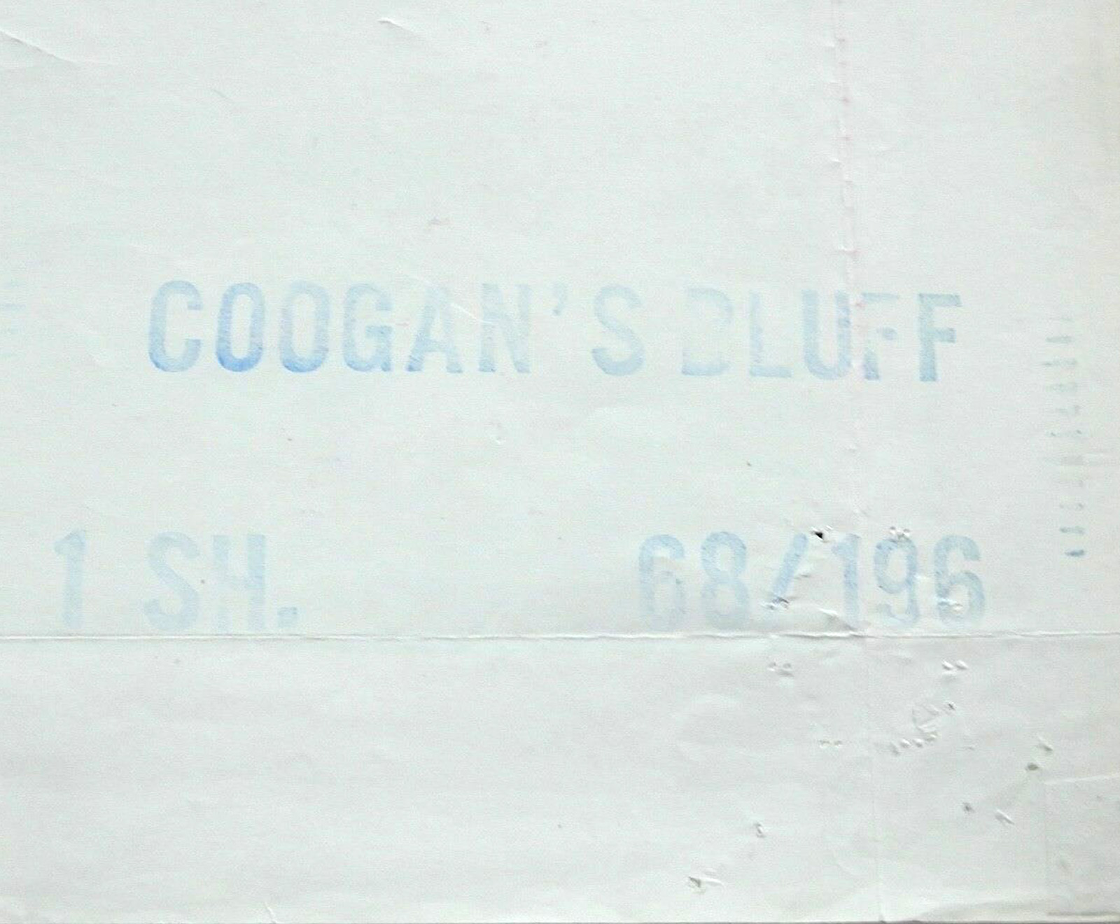 ORIGINAL MOVIE POSTER COOGAN'S BLUFF 1968 FOLDED ONE SHEET EASTWOOD SIEGEL - Image 6