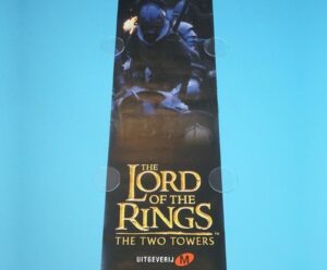 ORIGINAL MOVIE POSTER LORD OF THE RINGS TWO TOWERS 2002 DUTCH PROMO BANNER HTF