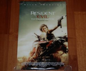 ORIGINAL MOVIE POSTER RESIDENT EVIL THE FINAL CHAPTER 2016 UNFOLDED DS INTL TEAS