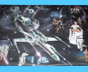 ORIGINAL MOVIE POSTER STAR WARS A NEW HOPE 1977 GERMAN DOUBLE GENERAL MILLS