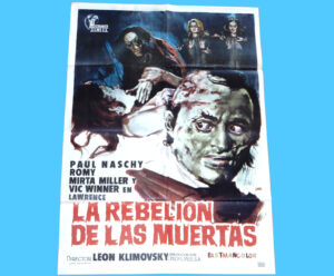 ORIGINAL MOVIE POSTER VENGEANCE OF THE ZOMBIES ‘REBELLION DE LAS MUERTAS’ 1976