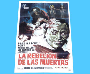 ORIGINAL MOVIE POSTER VENGEANCE OF THE ZOMBIES ‘REBELLION DE LAS MUERTAS’ 1976