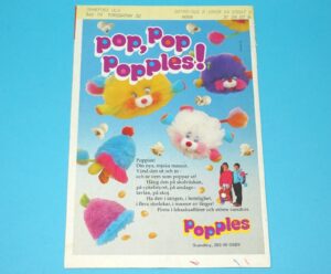 POPPLES MAGAZINE ADVERT 1980s SCANDITOY SWEDEN