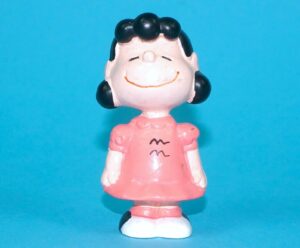 PEANUTS SNOOPY LUCY PVC FIGURE 1972 SCHLEICH HTF