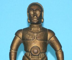 STAR WARS 5" RUBBER C-3PO TOY FIGURE DUTCH BOOTLEG 1976 HOLLAND GERMANY HTF