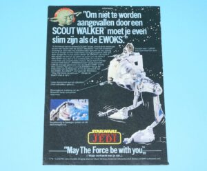 STAR WARS CLIPPER MAGAZINE ADVERT ROTJ 1983 DONALD DUCK HOLLAND KENNER