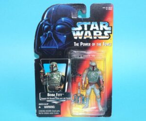 STAR WARS POTF2 BOBA FETT FULL CIRCLE MOC MOSC US CARD 1995 KENNER