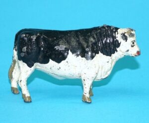 TIMPO TOYS LEAD FARM BULL STANDING 1940s ENGLAND BRITAINS JOHILLCO