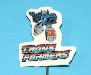 TRANSFORMERS G1 COLLECTORS PIN BADGE 1980s SPEELBOOM TOY STORE PROMO HOLLAND