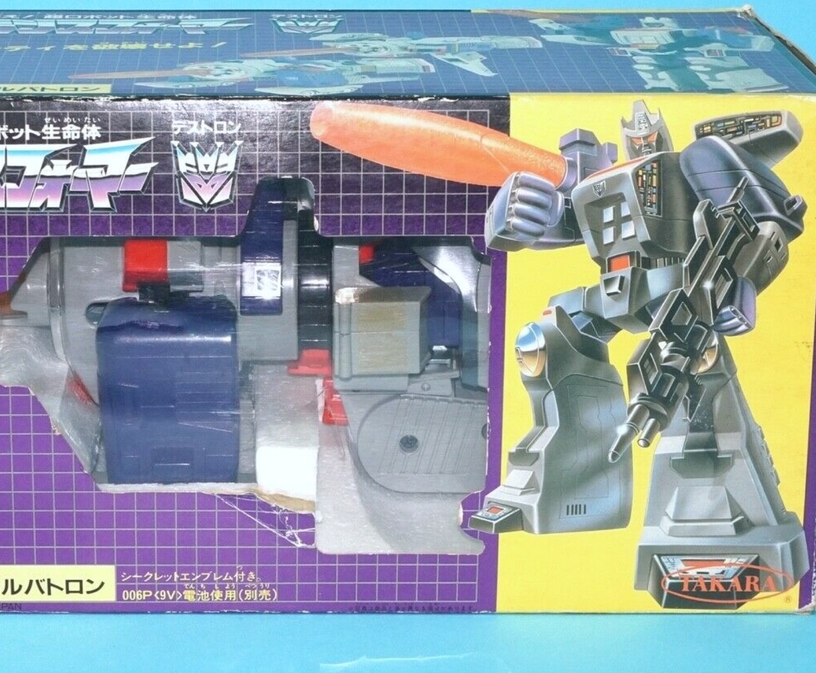 TRANSFORMERS G1 D-62 LEADERS GALVATRON MIB JAPAN BOX 1986 TAKARA NO REISSUE WORKS! - Image 2