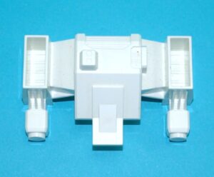TRANSFORMERS G1 ORIGINAL SPARE PART BASE METROPLEX SIX-GUN CHEST WHITE 1985
