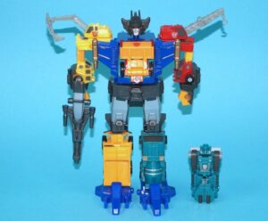 TRANSFORMERS MICROMASTER COMBINERS SIXBUILDER REISSUE 100% COMPLETE BOXED 2003 TAKARA