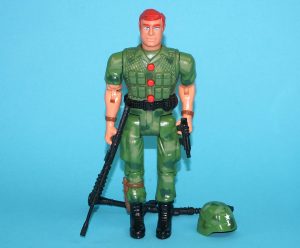 DESERT FORCE COMANDO BRONCO 100% COMPLETE  1991 RAMBO KO TOY ISLAND VOICE SQUAD