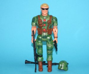 DESERT FORCE COMANDO BRONCO 100% COMPLETE  1991 RAMBO KO TOY ISLAND VOICE SQUAD